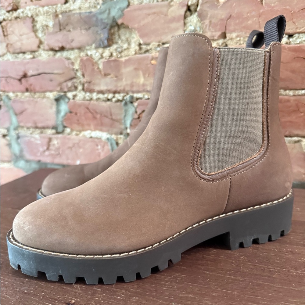 Thursday Boot Company Taupe Brown Chelsea Lug Boots